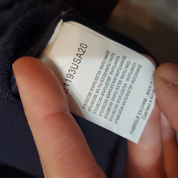 Molly Bracken Long Sleeves Cardigan. Navy Blue. Textured. Pearl Buttons. 3XL. - Picture 11 of 16